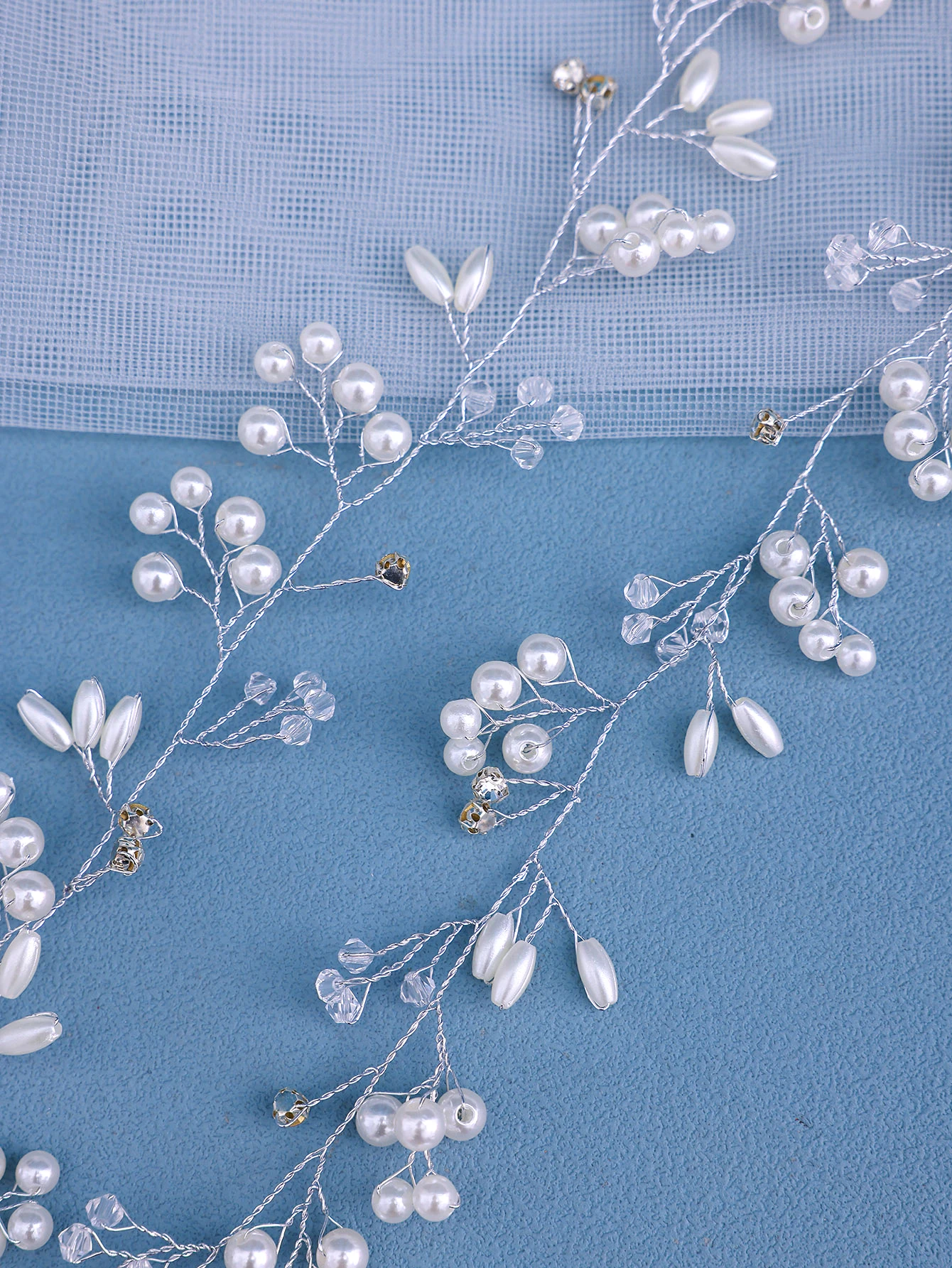 Accessoires pour cheveux pour femmes, 1 pièce, argent élégant, diamant d'eau, sangle pour cheveux, couvre-chef de mariée