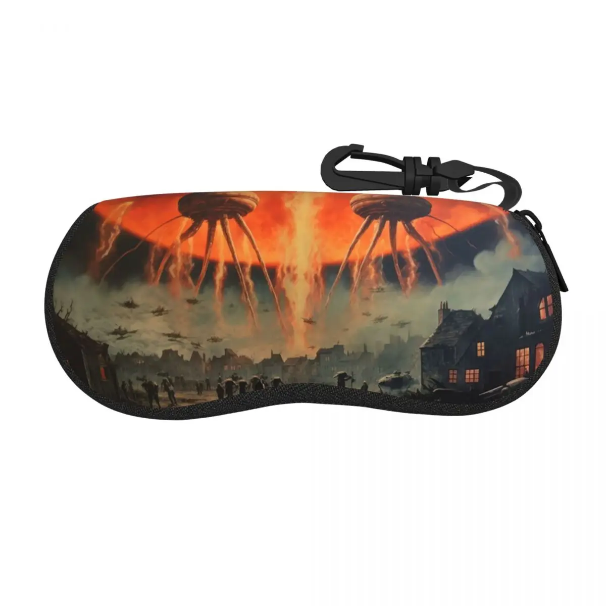 

War Of The Worlds Shell Glasses Case Protective Sunglasses Box Women Men Soft Eyeglasses Bag Pouch