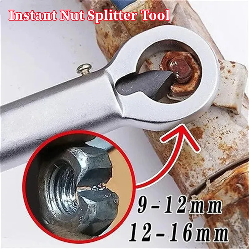 1PCS 9-27mm Adjustable Nut Splitter Nut Remover Manual Remover Extractor Tools Wrenches Mechanical Workshop Tools Hand Tool Set