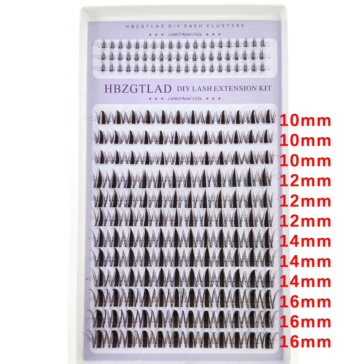 Black brown mixed comic style eyelash clusters slim eyelash clusters fluffy pointed eyelash clusters elongated anime fairy style