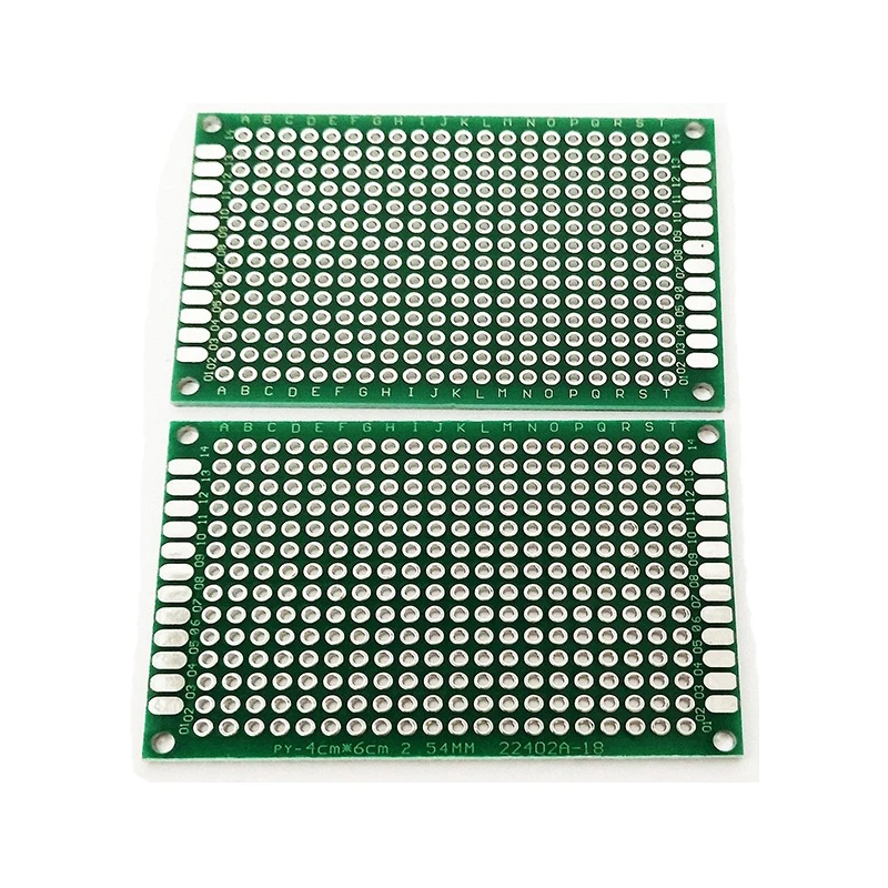 

10PCS 4*6CM Double-sided Tin Spray Universal Circuit Board Experimental Test Board Porous PCB