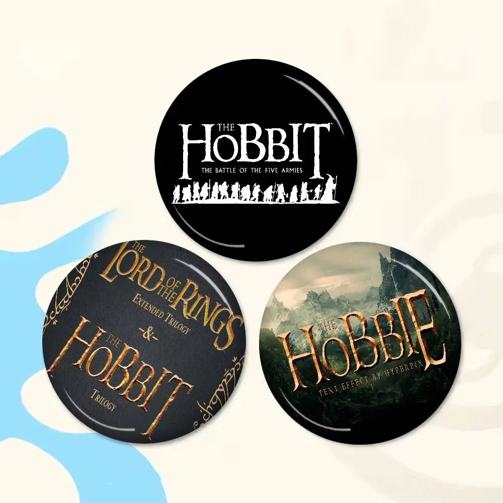 L-Lord of the Rings H-Hobbit Tinplate Soft Button Pin Brooch Metal Badge Custom Jewelry Accessories Hat Bag Lapel