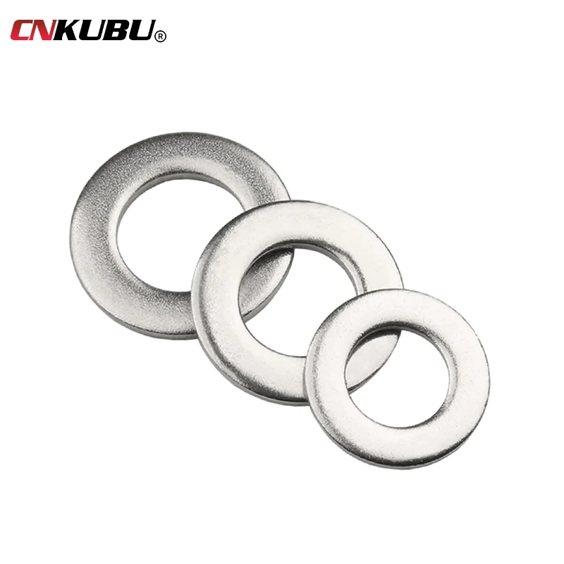 Arandelas de Metal de acero inoxidable 360, juego de tornillos de arandelas planas, Junta Lisa para perno de tornillo M2, M2.5, M3, M4, piezas, M8, M10, 580/304 M5
