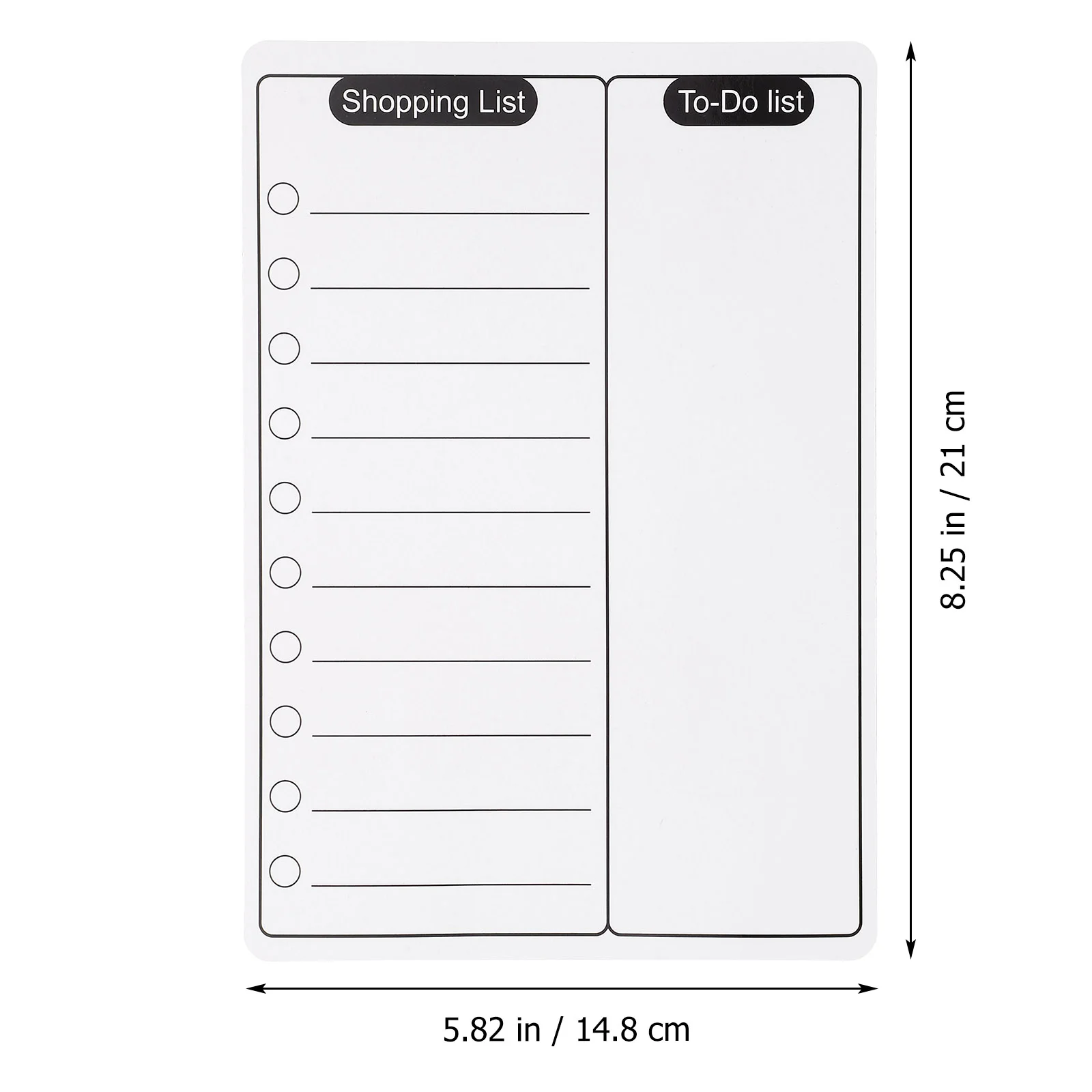 Message Board Dry Erase Whiteboard Magnetic Note Pad for Fridge List Soft Notepad