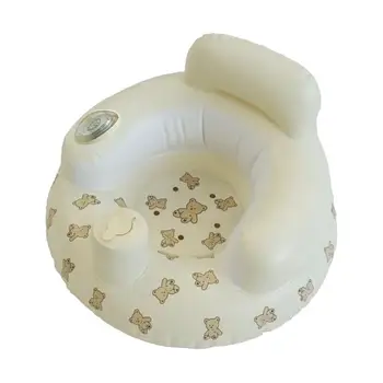 Nadmuchiwane siedzisko dla niemowląt Podmuchane siedzisko dla maluchów Wbudowana pompa powietrza Podmuchane krzesło podłogowe do łóżeczka plażowego Trawa Dom Łazienka