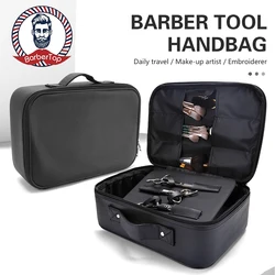 Barber Hair Scissor Salon Tool Bag Black Hairdressing Tools Large Capacity Storage Box Portable Hard Suitcase