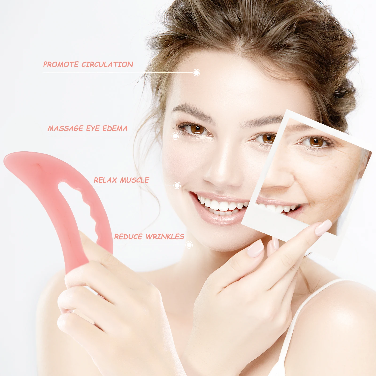 

2Pcs MultiFunctional Resin Guasha Tool For Neck Back Shoulder Massage Scraping Body Massager