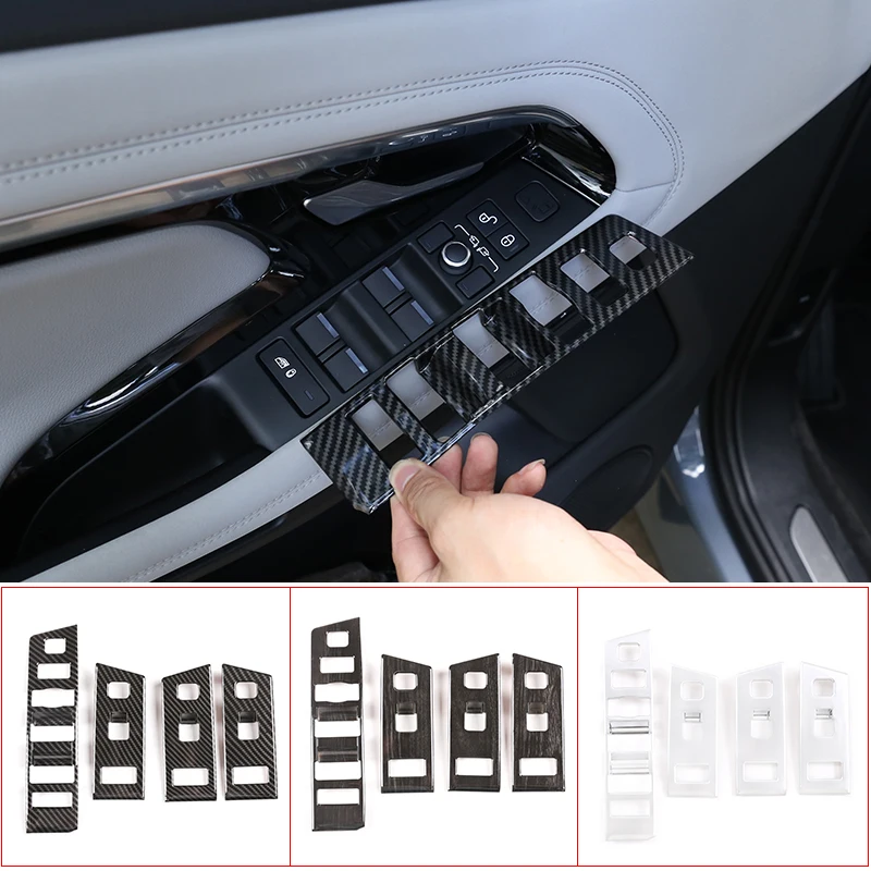 

Car Window Lift Button Switch Panel Frame Cover Trim For Land Rover Range Rover Evoque L551 2020-2025 LHD Interior Accessories