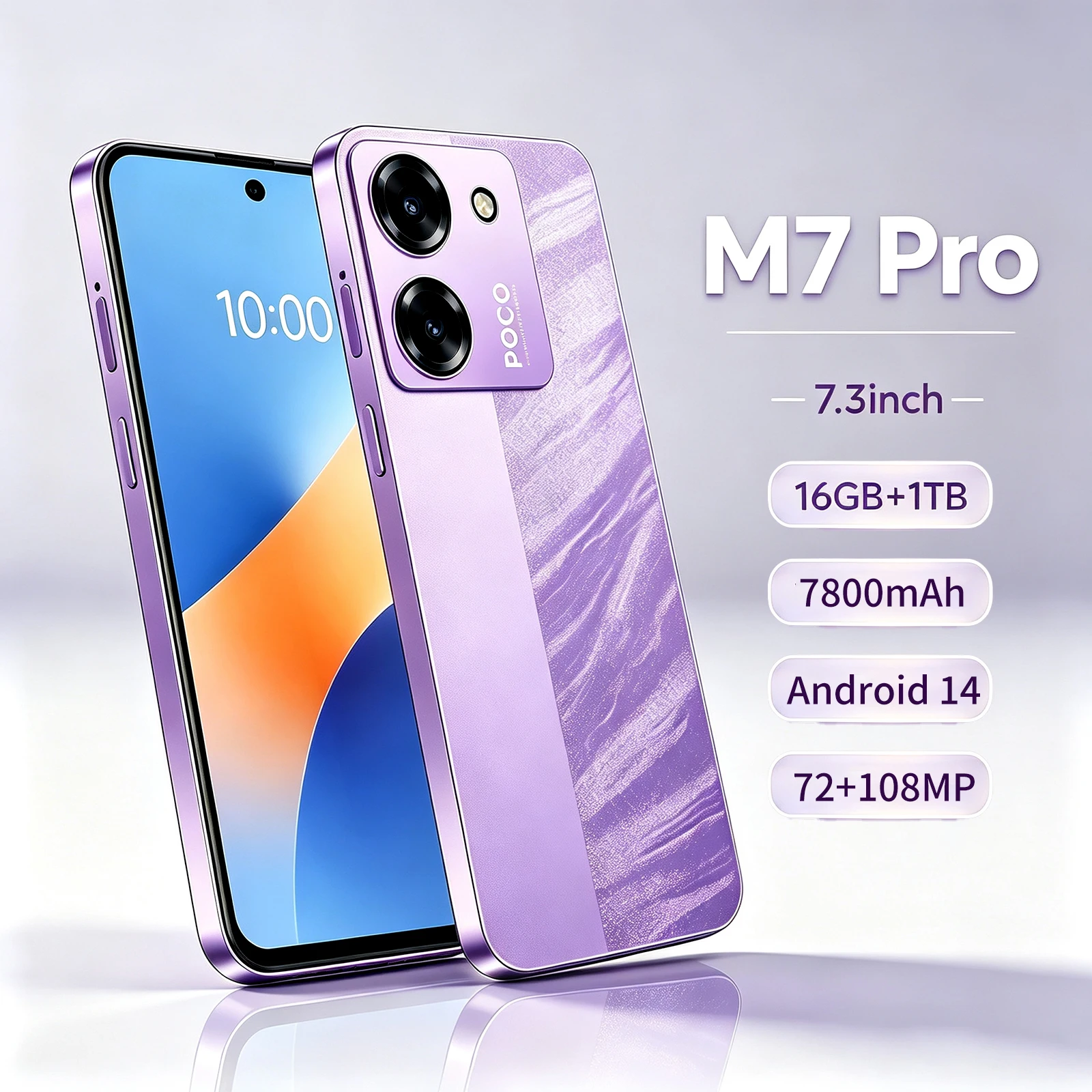 2026 Hot Sale M7 Pro Original Global Version HQ Intelligent Snapdragon 8 Gen3 7800mAh Battery Dual Card Dual Standby