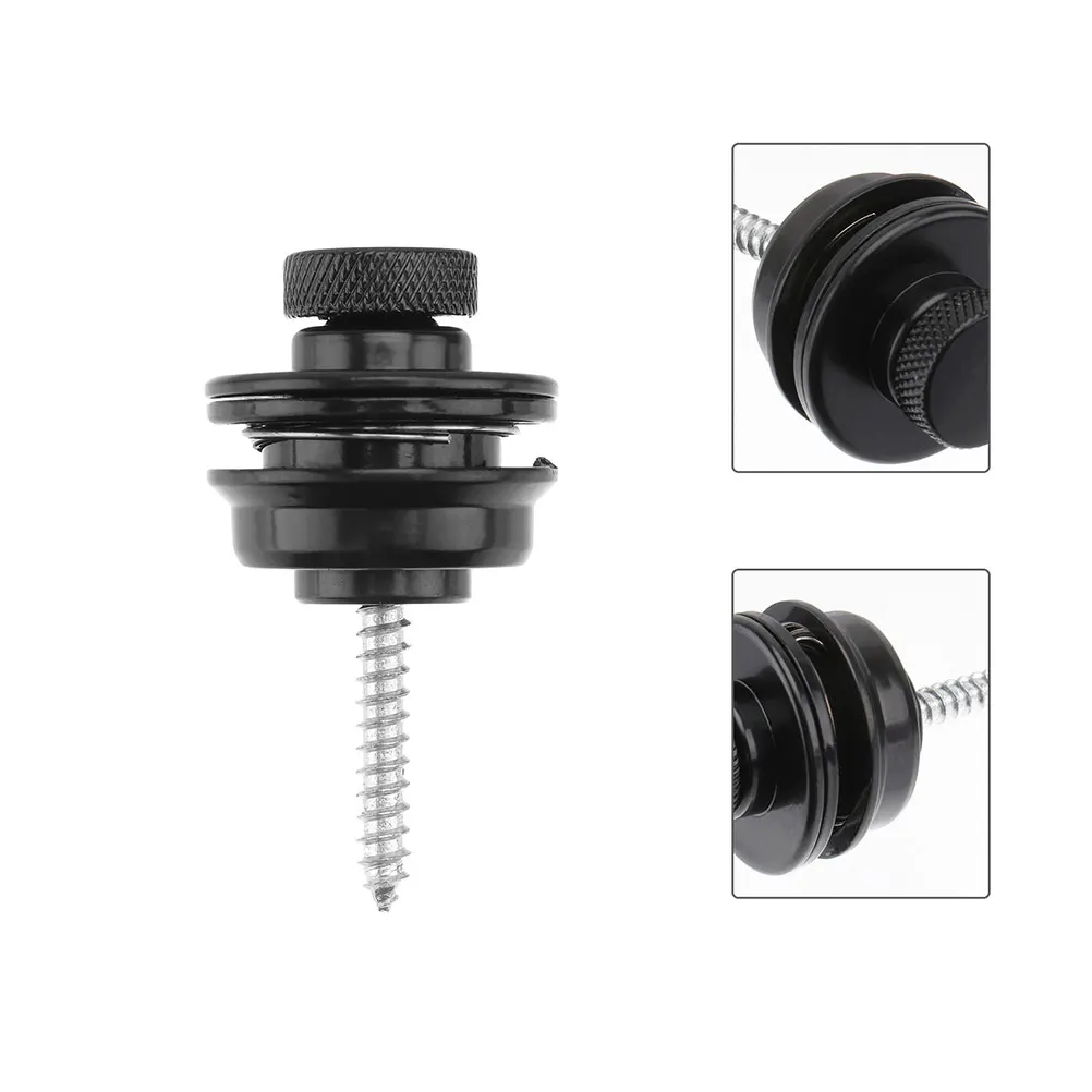 

2pcs Metal Electric Security Strap Button Lock Accessories Strap Locks For Bass Guitar Acoustic Guitar Belt Metal Locks Durable