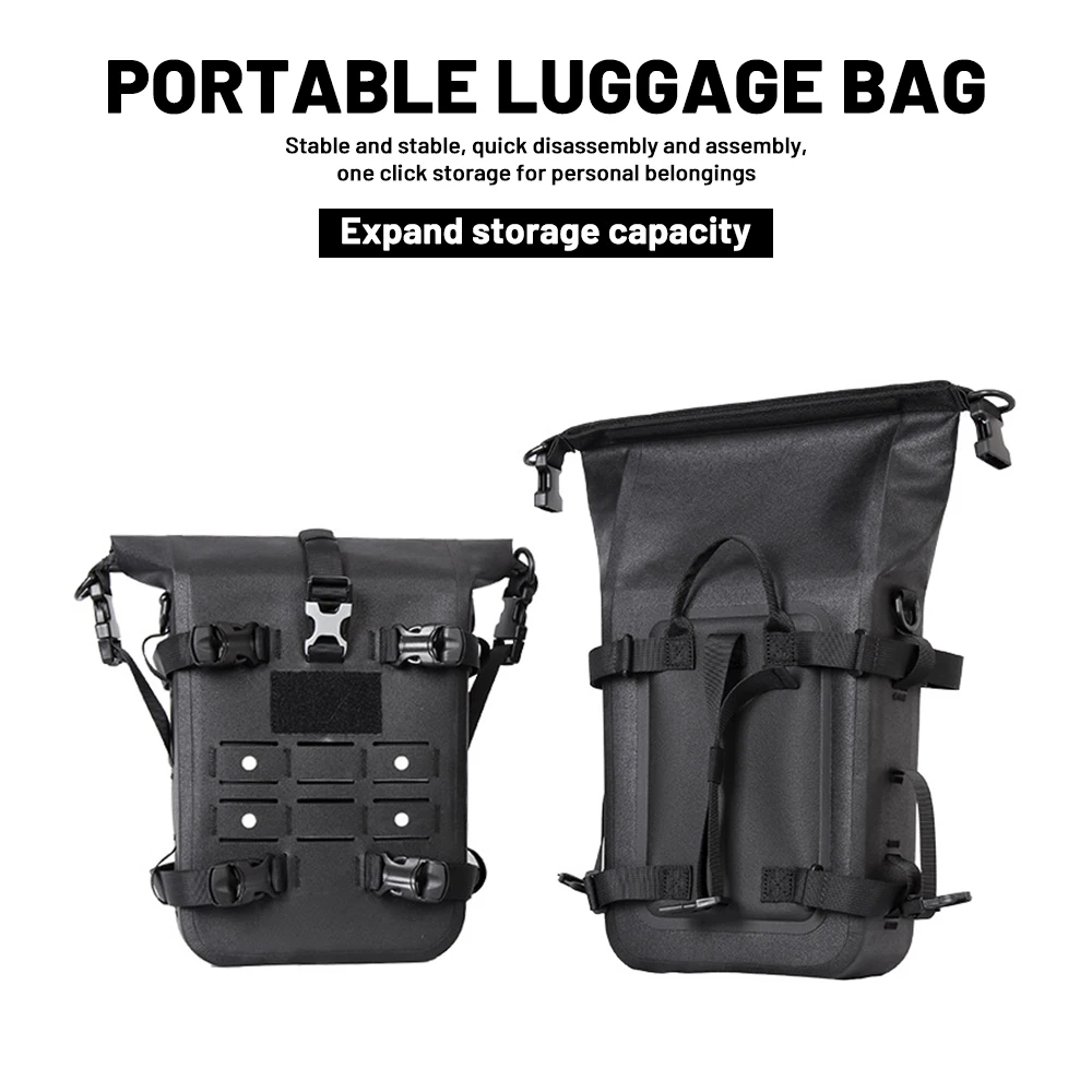 Multifunct Motorcycle Crash Bar Bag Waterproof Moto Side Saddle Bag Universal Motorbike Tail Luggage Pannie