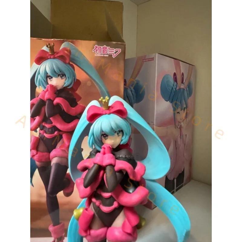 フリューオリジナル本物のボーカロイド歌手初音ミク-exc∞d-クリエイティブフィギュア-sweetsweets-ノエルラズベリー-21-センチメートル模型玩具フィギュアギフト