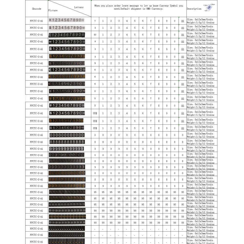 Wooden Base Wood Basic Frame Adjustable Indicator Combined Letter Cube Pricing Price Tag