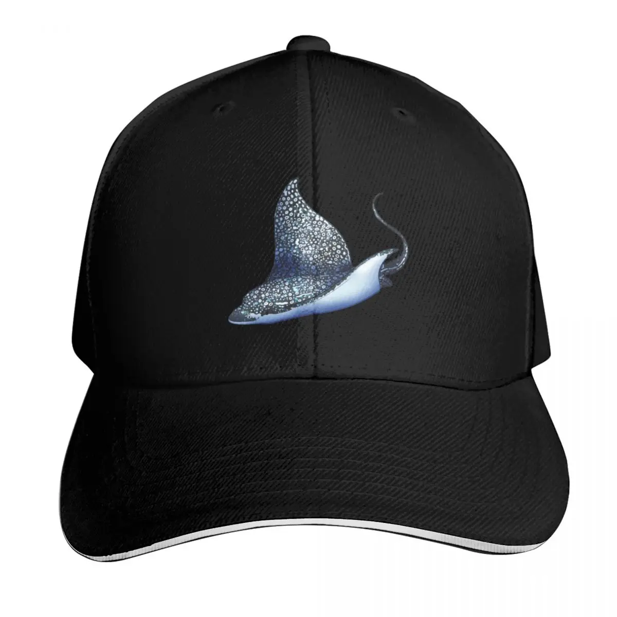 Cozy Spotted Eagle Ray Baseball Cap Six Panel Structured Crown Sun Protection UPF 50+ Breathable Mesh Back