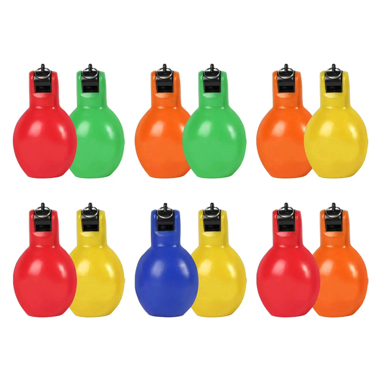 2 Stuks Hand Squeeze Fluitjes Sport Fluitje Handleiding Luid Geluid Handheld Trainer Fluitje Coaches Fluitje Voor Training Camping