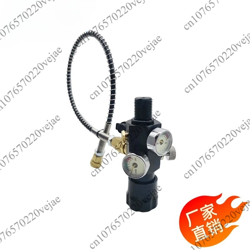 High pressure pump 30mpa connection fiber bottle G5/8 thread inflatable adapter large turn small with nozzle bottle head valve