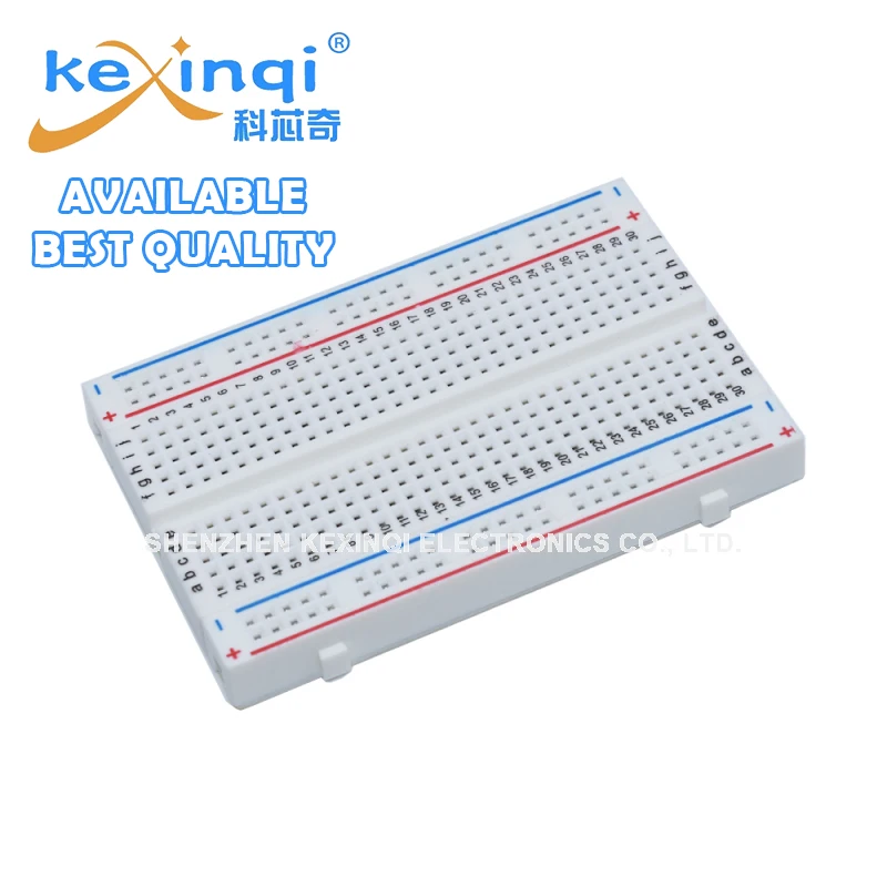 Stock MB102 Breadboard 400 830 Point Solderless PCB Bread Board Test Develop DIY for Arduino Laboratory SYB-830