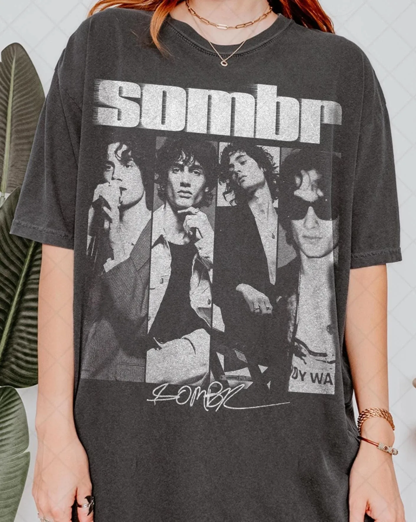 Sombr Graphic Vintage T Shirt Unisex Oversized Men Women Cotton Short Sleeve Y2k  Fashion Tee Female Male Popular Top Fans Gifts