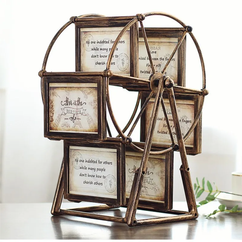 Windmill Ferris Wheel Shape Creative Design Photo Frame Stage Children's Photo Wedding Photo Desktop Photo Frame DecorationZF378