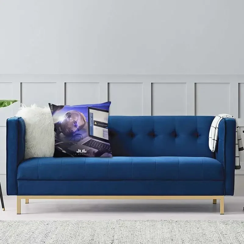 Fashion Jul The Machine Cushion Covers 40x40 Velvet French Rapper Pillow Case for Sofa Car Square Pillowcase Bedroom Decoration