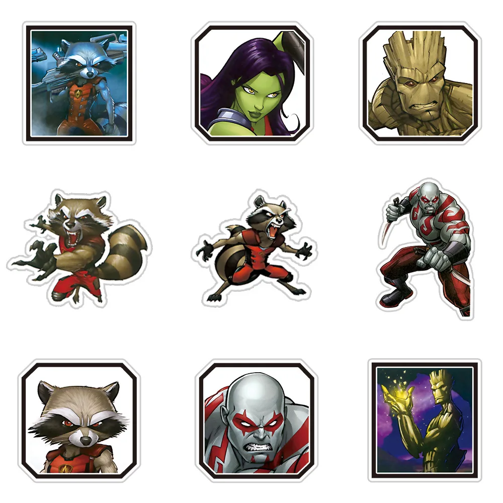 10/25PCS Guardians of the Galaxy Marvel Stickers Graffiti Toy DIY Waterproof Suitcase Motorcycle Laptop Fridge Car Kid Cool Gift