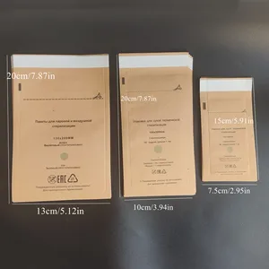 50pcs Nagel saubere Desinfektion Kraft Beutel Einweg Nagelkunst Zahnarzt Hochtemperatur Desinfektion Beutelzubehör Tool 10 Hauptzahnverkäufe Bolsa - №1