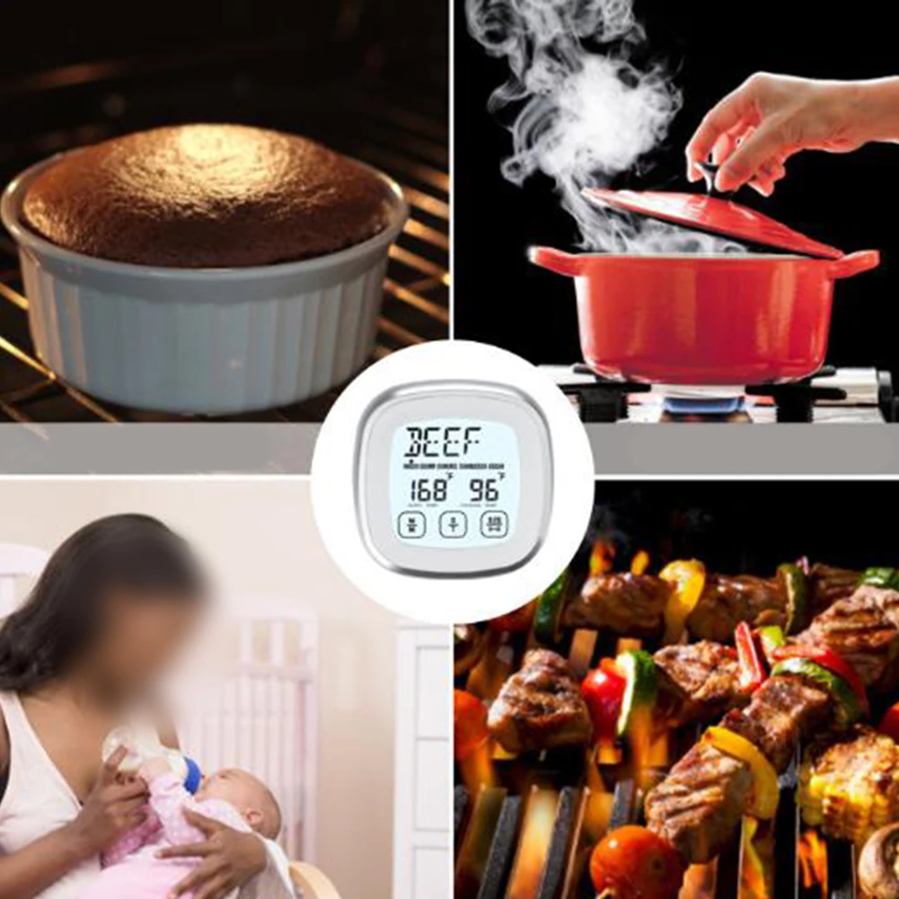 Innovative Electronic Meat Thermometer Equipped with a User Friendly Touch Interface and Reliable Timing Mechanism