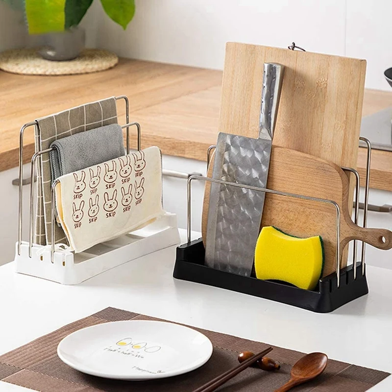 A21I-Cutting Boards Holder, Organizer Pantry Rack Bakeware Holder Chopping Board Organizer Kitchen Countertop Storage