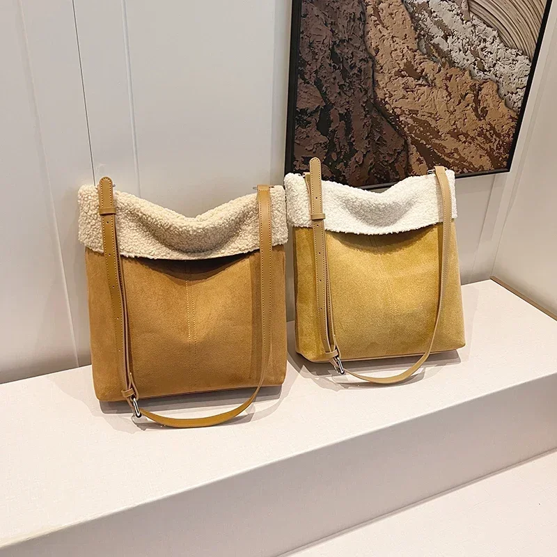 Bolsas femininas outono e inverno sacola, novo estilo feminino, simples, elegante, versátil, grande capacidade bolsa de ombro sac