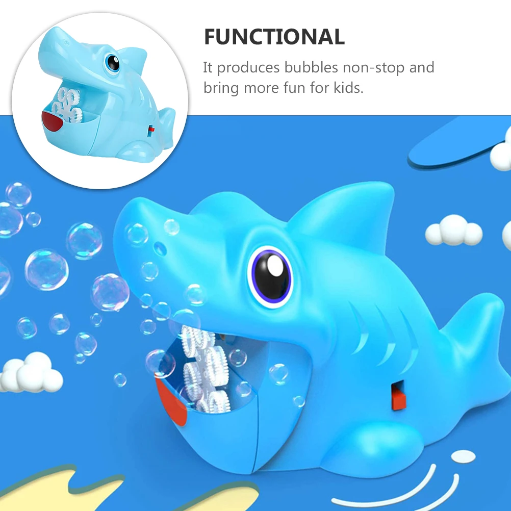

Shark Bubble Machine Automatic Toy Lightweight Electric Kids Blower Maker Fun Party Gift Enjoyable Games
