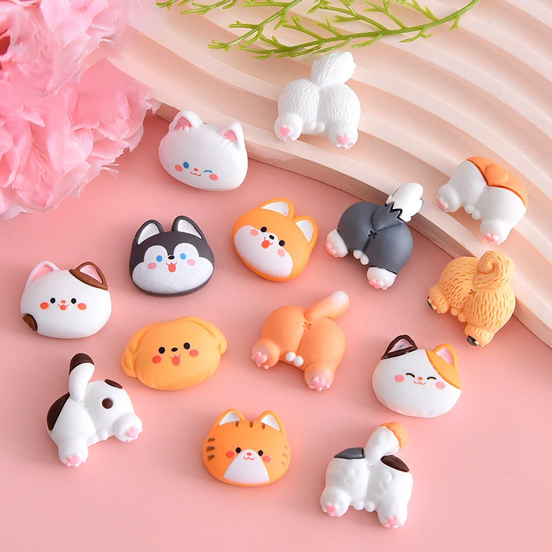 conjunto-de-adesivos-artesanais-diy-de-cabecas-de-gatos-e-caes-de-desenho-animado-para-capas-de-celular-Imas-de-geladeira-t