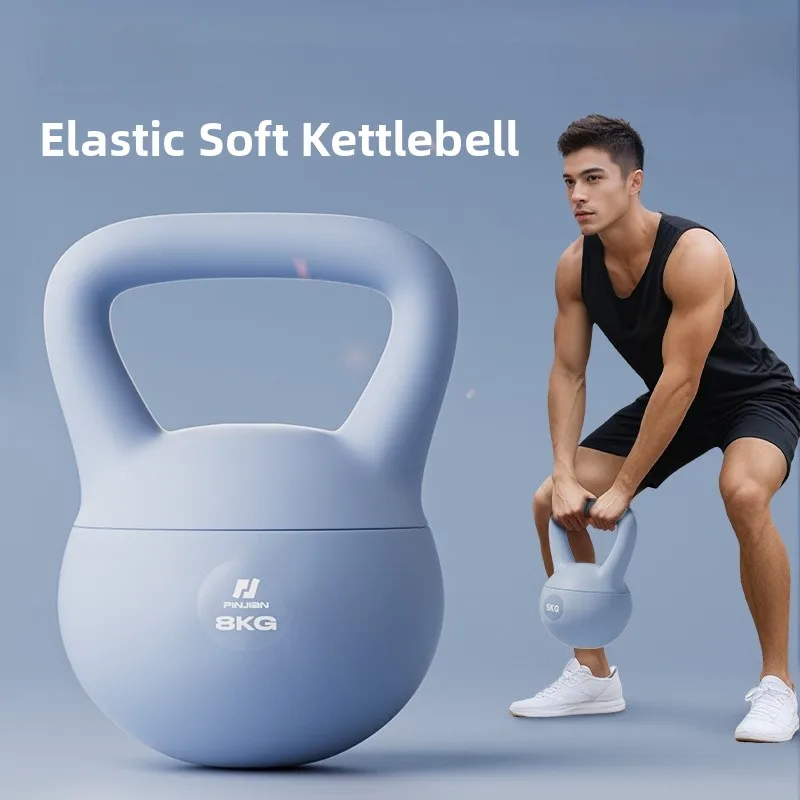 Kettlebell Macio para Fitness Masculino em Casa, Kettlebell Portátil de 8KG e 10KG para Exercícios Profissionais, Modelagem Corporal, Agachamento e Emagrecimento Abdominal