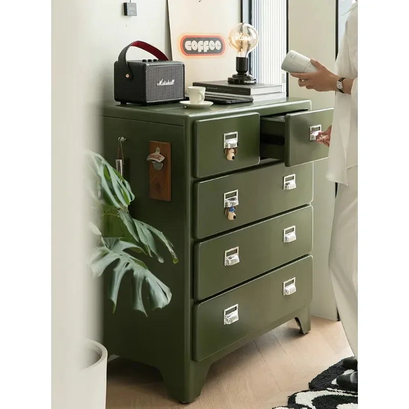 Iron cabinet, bedroom four-story chest of drawers, dining side cabinet, metal drawer storage cabinet