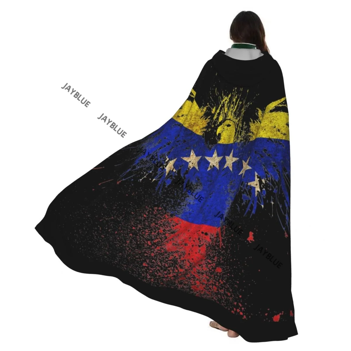 Capa con Capucha Unisex, Capa con Capucha con Bandera de Venezuela, Capa de Vampiro, Capa de Bruja, Disfraz de Cosplay