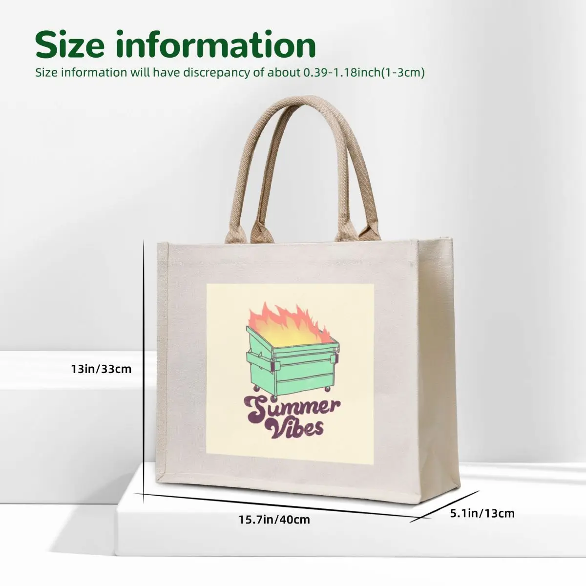 Summer Vibes Tote Bag Women's shopping bag Women's bags hand bag tote custom