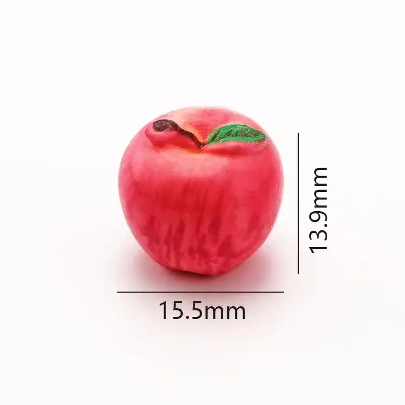5/10pcs Acrylic 3D Fruit Loose Beads Resin Strawberry Apple Lemon Spacer Bead Charms for DIY Jewelry Making Necklace Accessories