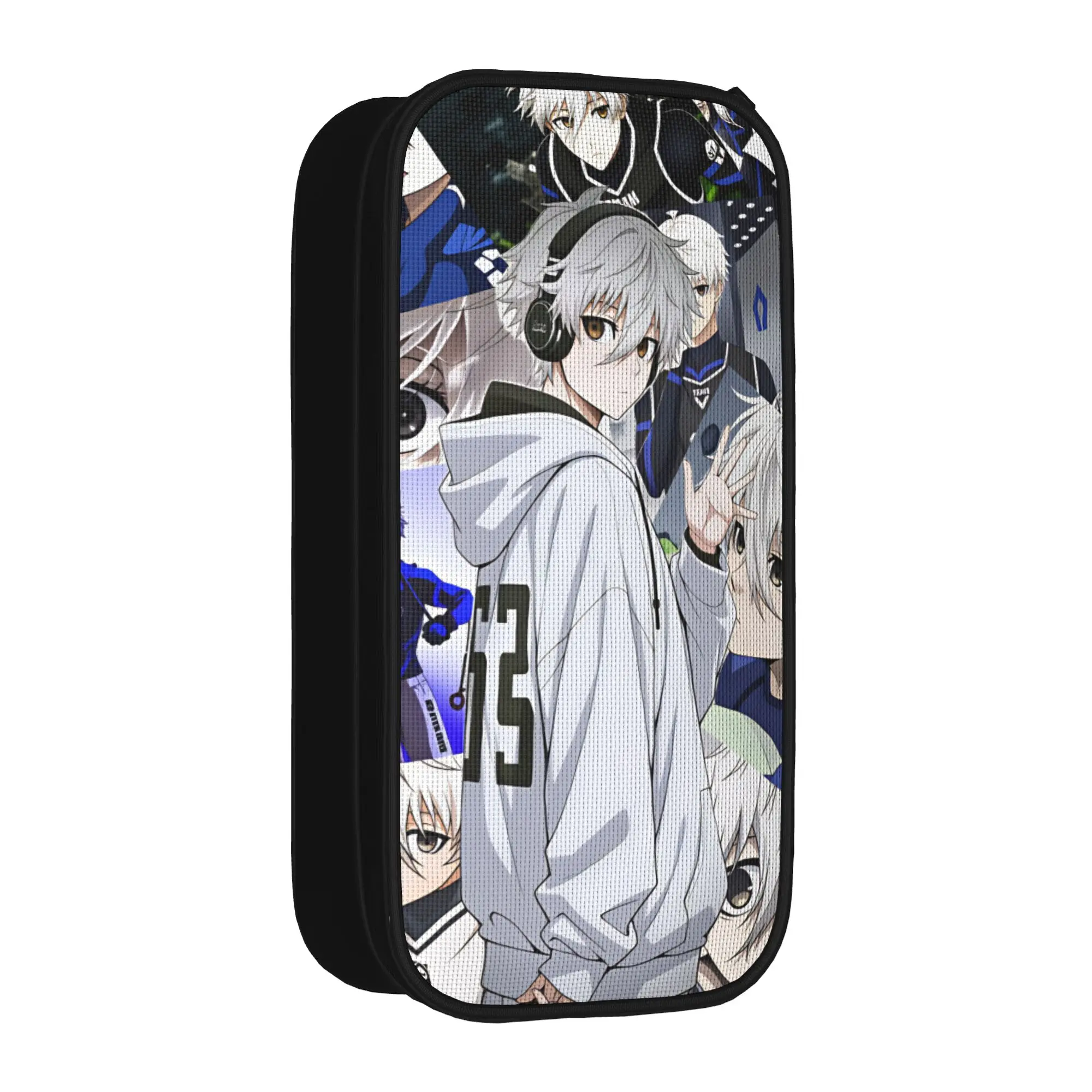 Manga Nagi Seishiro Pencil Case  Boy Girl Lovely Pencil Pouch Custom DIY School Pencil Cases Supplies Gift