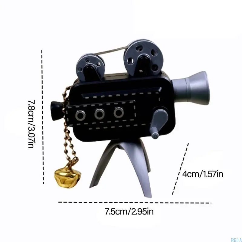 R91A Mini retrò proiettori portachiavi con portafoglio a proiezione a mano