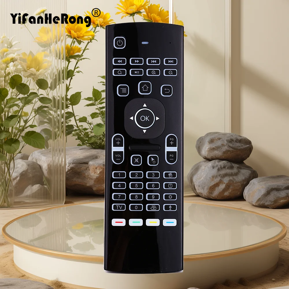 MX3 Backlight Air Mouse Wireless Remote Control Mini Keyboard 2.4Ghz For Android TV Box Motion Sensing PC Gamer Controller