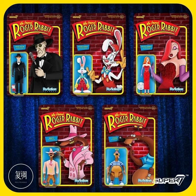 Japanese Genuine Gacha Scale Model  Who Framed Roger Rabbit Roger Rabbit Jessica Rabbit 3.75 Inches Collection Action Figure Toy