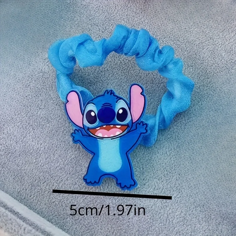 3/5/10 قطعة ديزني غرزة الشعر دائرة غرزة الملاك ‌ ليلو وستيتش ‌   عنصر حبل الشعر الكرتون متعة ارتداء اليومي الهدايا إكسسوارات الشعر