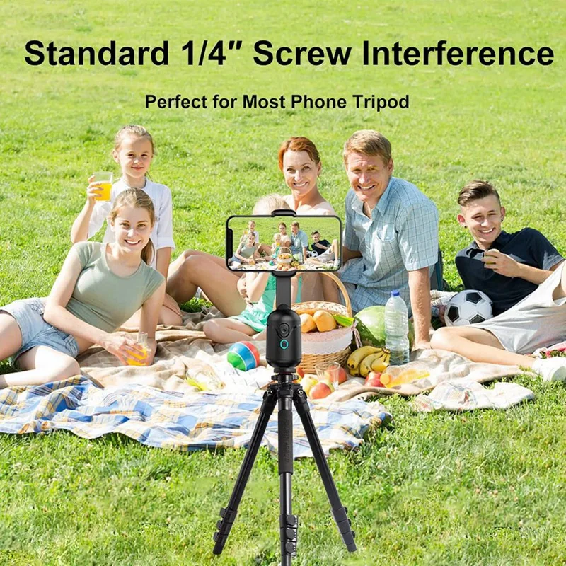 حامل ثلاثي القوائم لتتبع الوجه التلقائي الذكي AI Gimbal، 360 درجة °   الدورية مع جهاز التحكم عن بعد والإيماءات لتسجيل الفيديو، وTiktok، ومدونة الفيديو