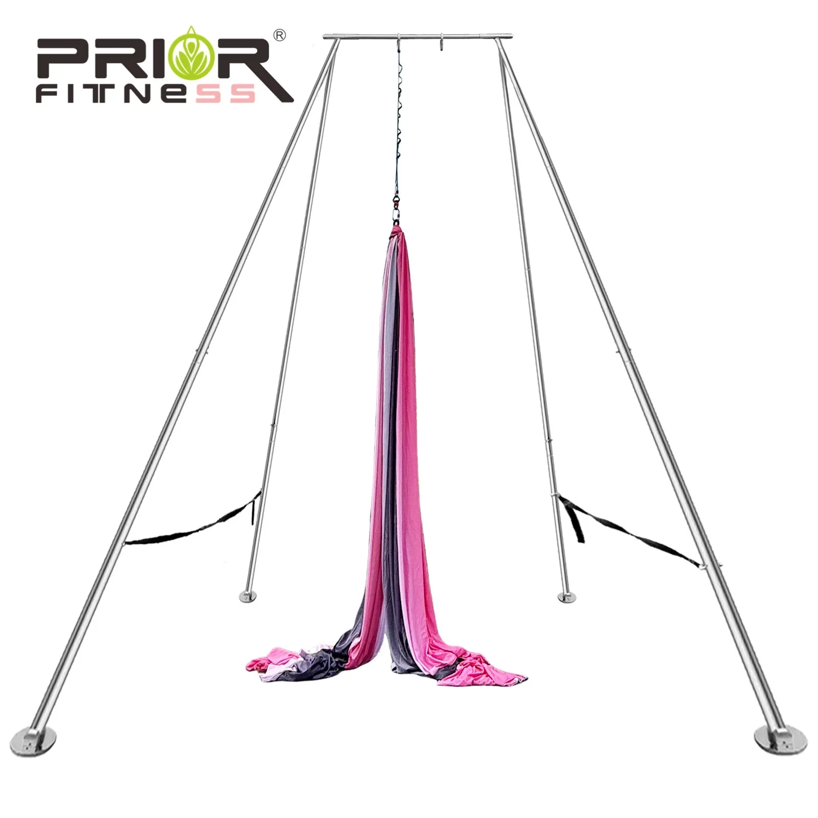 Upgrade 4.25 Meters Aerial Rig Aerial Yoga Support Frame Yoga Frame for Hoops Lyra, Silks and Hammock Fitness Performance