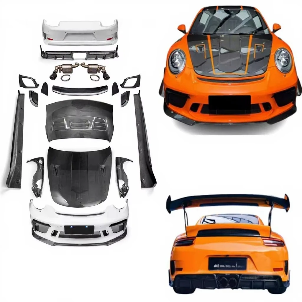 Runde Top Ranking Perfectly Compatible forPorsche 911 GT3 Upgraded and Modified CMST Style High Quality Carbon Fiber Body Kit
