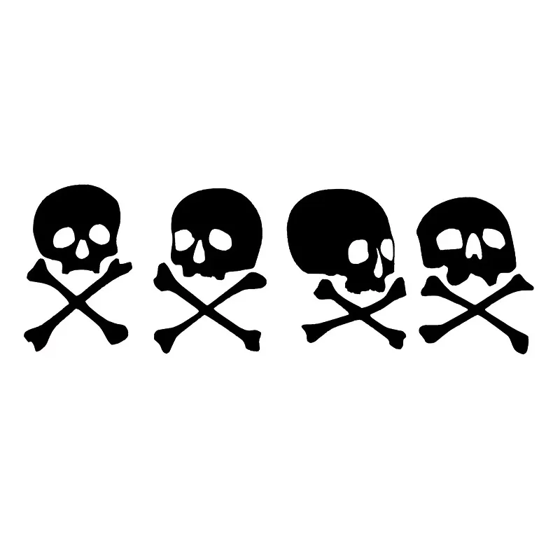 16 * 5.3cm Skeleton Skeleton Family Design Window Bumper Motorcycle Accessories Decoration Vinyl Waterproof Car Stickers