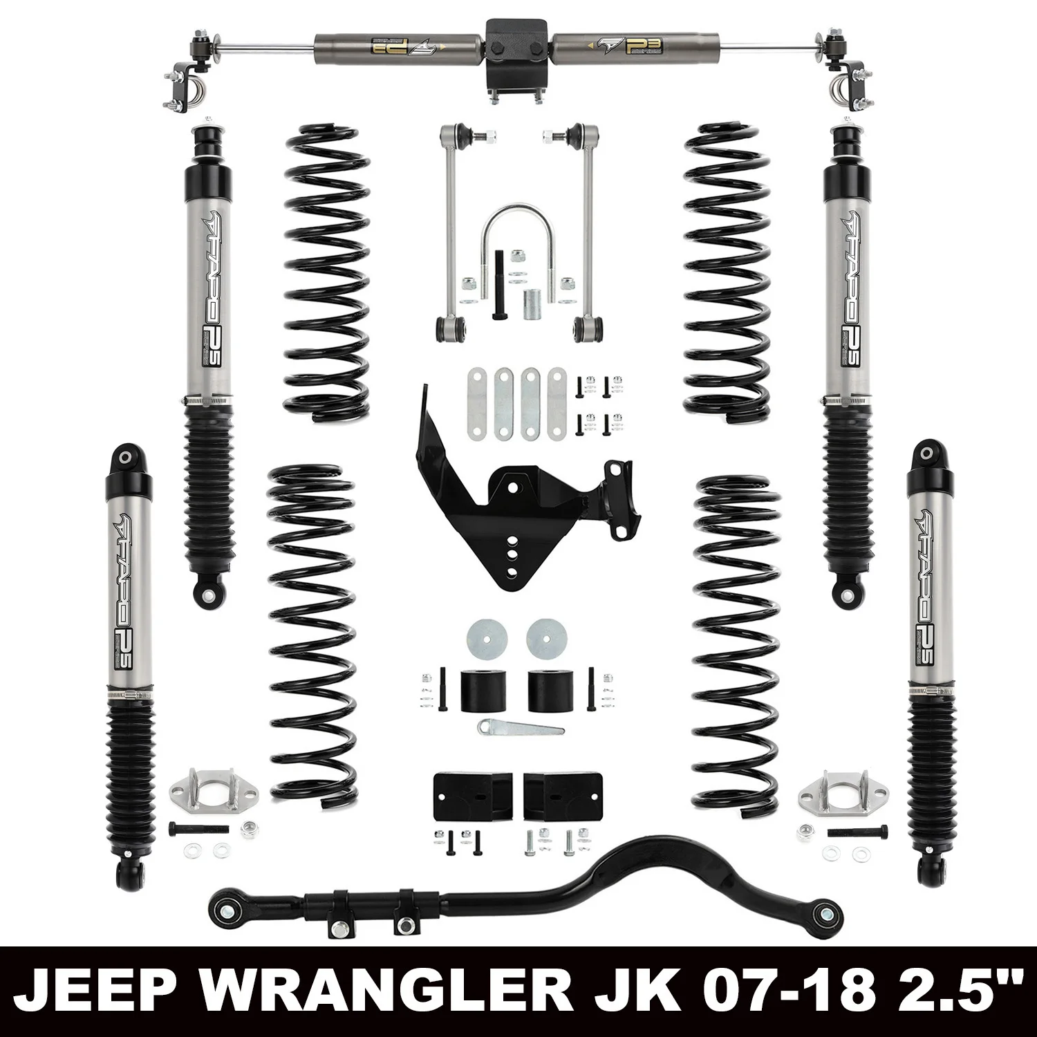 FAPO 4x4 Offroad Shock Absorber Coilover Suspension Coil Spring 2.5