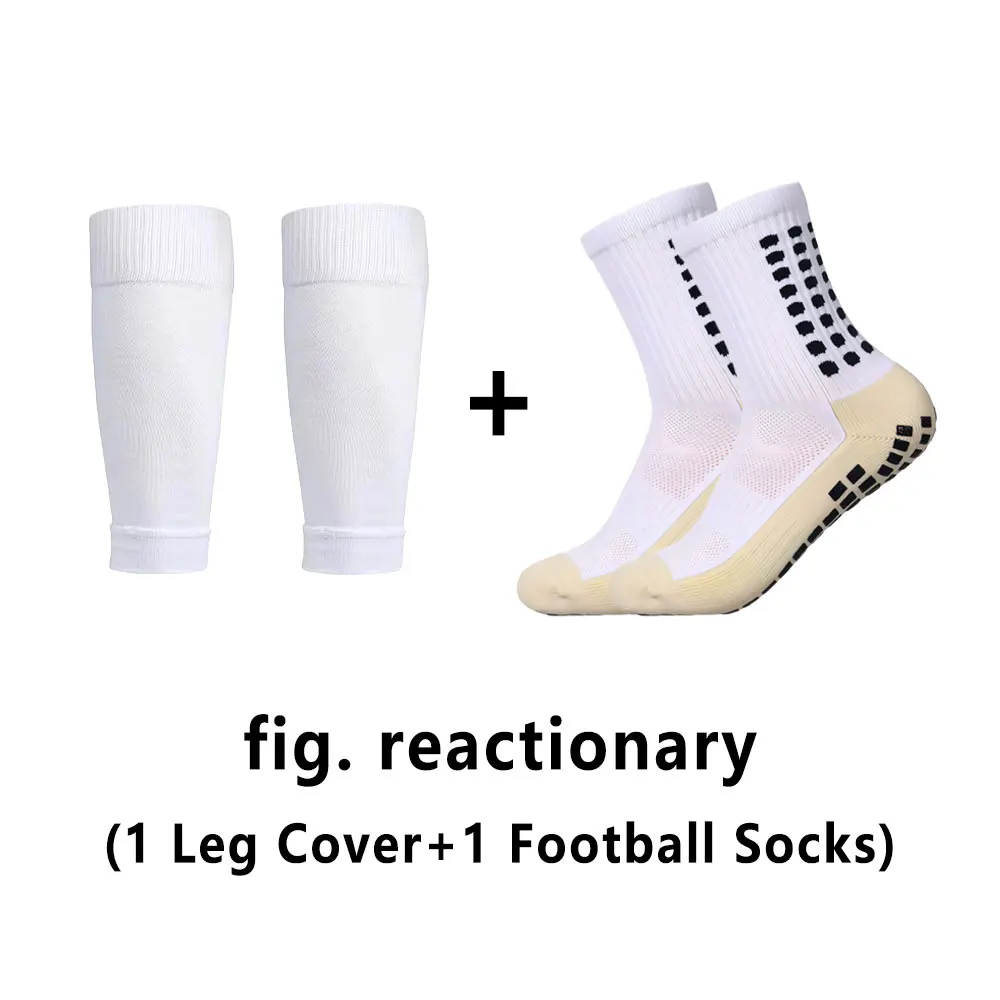 1 Set High Elastic Football Shin Guards Socks Leg Coveradult Youth Outdoor Sports Protective Equipment Non-slip Soccer Socks