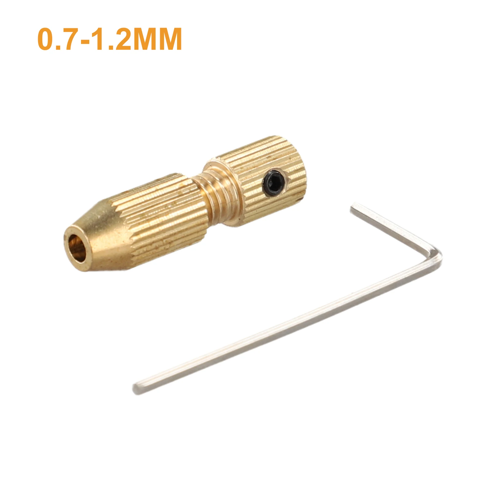 Collet Adapter Fixture for Small Motors 20mm Shaft Hole Brass Motor Shaft Clamp Includes DrillChuck & Key Wrench