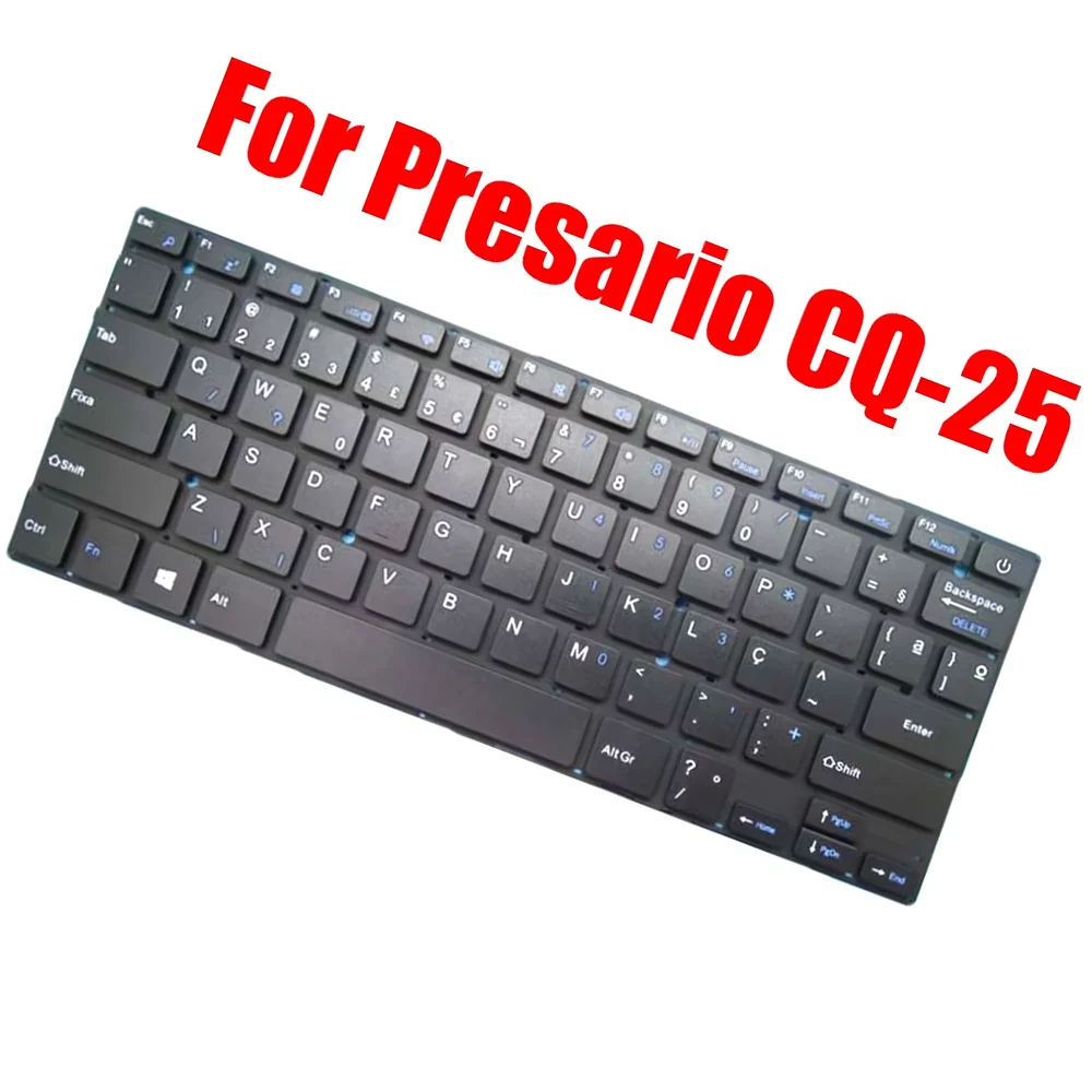

Brazilian BR For Compaq For Presario CQ-25 Laptop Keyboard Black Without Frame New