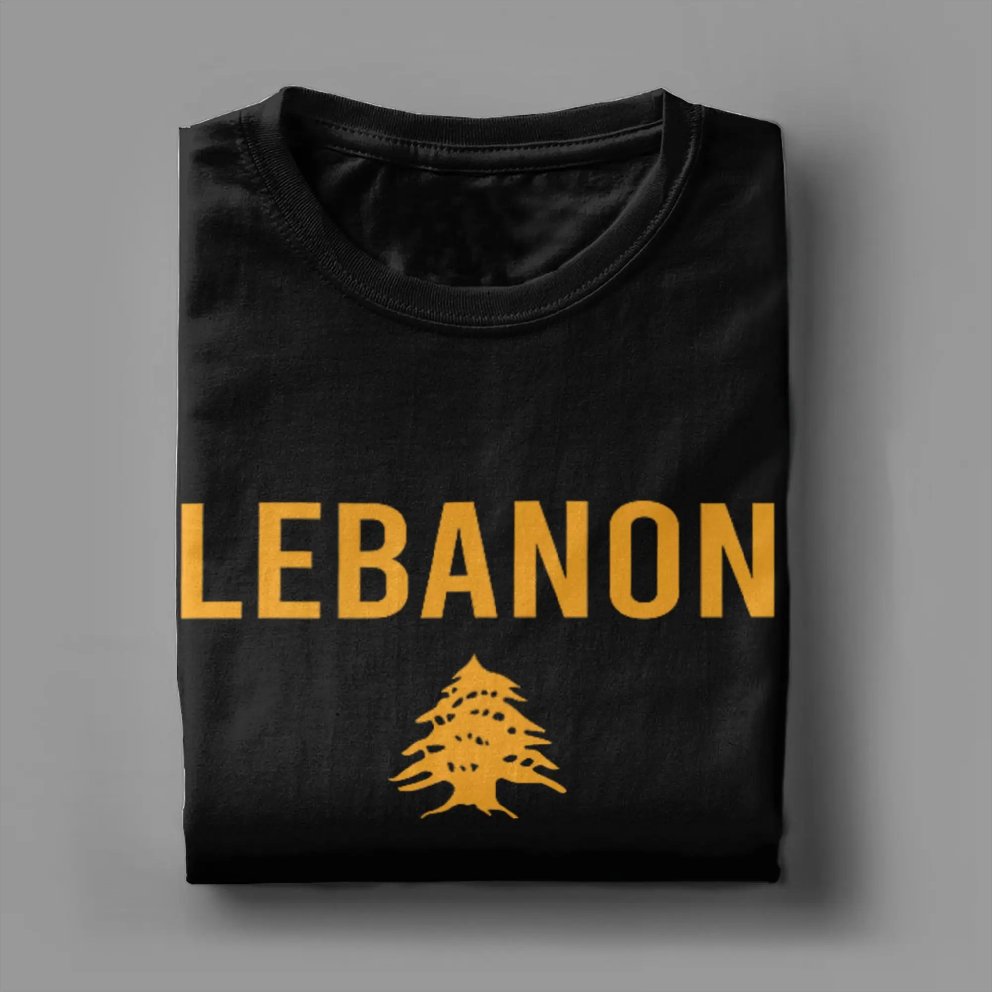 Lebanon Flag Map Beirut Cedar Tree Lebanese Heritage Trendy Cool T Shirts Short Sleeve Tops Summer O-Neck Plus Size Tees